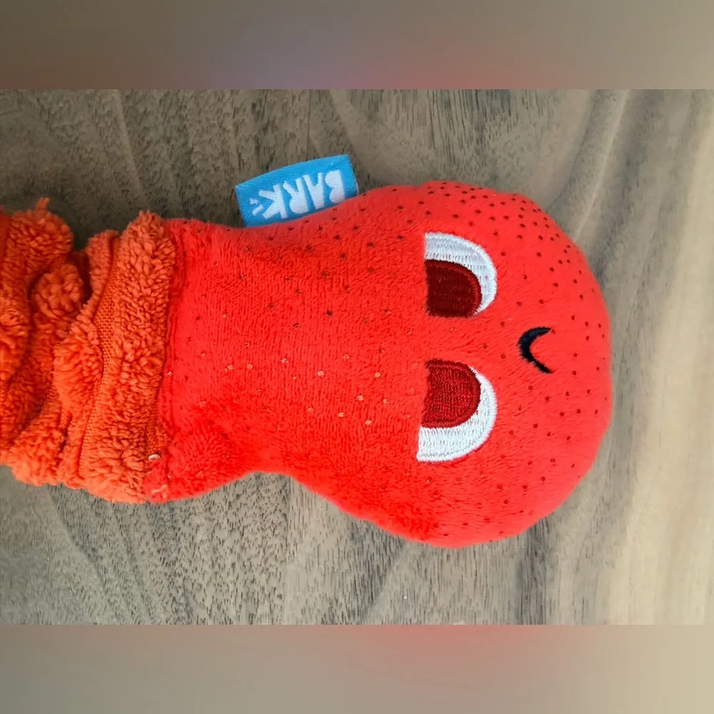 BarkBox Small Dog Plush Squeaky Toys Set Bear + Crinkle Worm